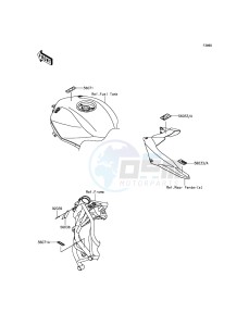 NINJA H2R ZX1000PFF EU drawing Labels