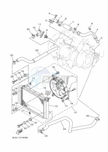 YFM450FWB KODIAK 450 (BHS1) drawing RADIATOR & HOSE