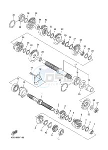 FZ8-SA 800 FZ8-S ABS (1BDA 1BDB) drawing TRANSMISSION