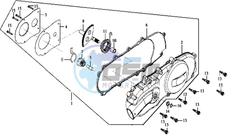 CRANKCASE COVER LEFT