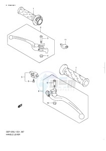 GSF-1250 BANDIT EU drawing HANDLE LEVER