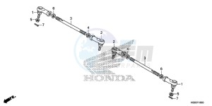 TRX250TMH Europe Direct - (ED) drawing TIE ROD