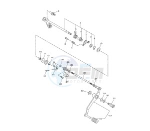 XJ6-S DIVERSION ABS 600 drawing SHIFT SHAFT