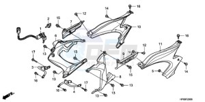 TRX700XX9 Australia - (U) drawing SIDE COVER