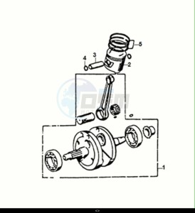 NH-X125 (ME12B2-EU) (E5) (M1) drawing CRANKSHAFT - PISTON