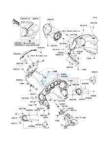 VN 1700 B [VULCAN 1700 VOYAGER ABS] (9FA) B9F drawing COWLING