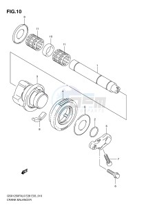 GSX1250FA (E28-E33) drawing CRANK BALANCER