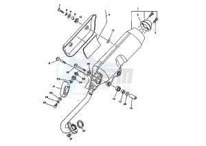 YP MAJESTY 150 drawing EXHAUST