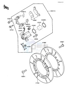 VN 700 A [LTD] (A1) [LTD] drawing FRONT BRAKE