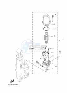 F50HETL drawing POWER-TILT-ASSEMBLY-2