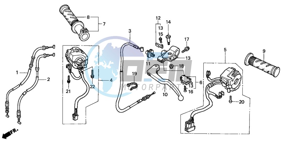 CABLE/SWITCH (CBR900RR2,3)