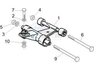 LX 50 2T D drawing Swinging arm