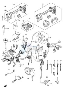 AN250 (E2) Burgman drawing WIRING HARNESS (MODEL K5 E24,E71)