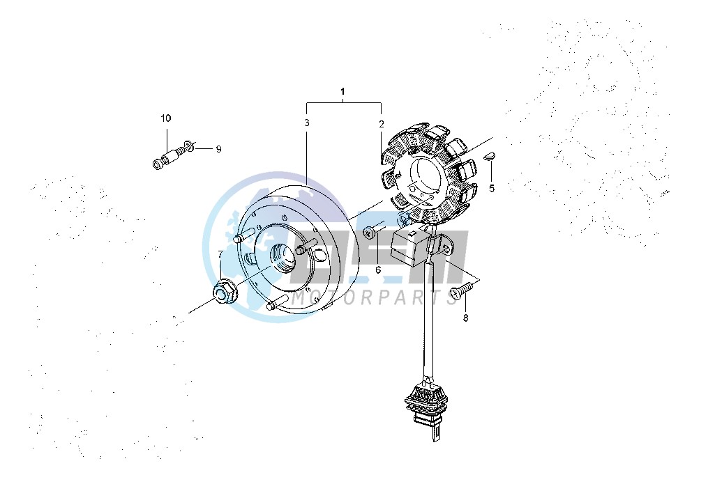 Flywheel magneto