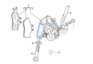 DNA 125-180 125 drawing Front brake caliper