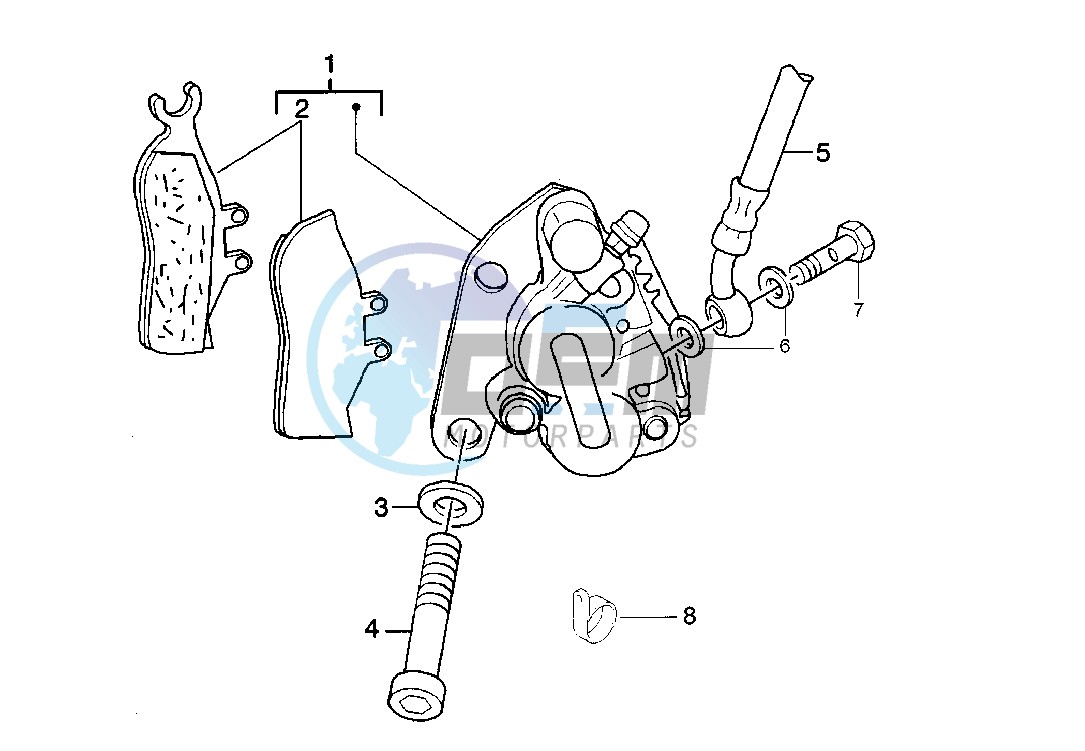 Front brake caliper