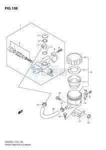 SV650S (E2) drawing FRONT MASTER CYLINDER (SV650SAL1 E24)