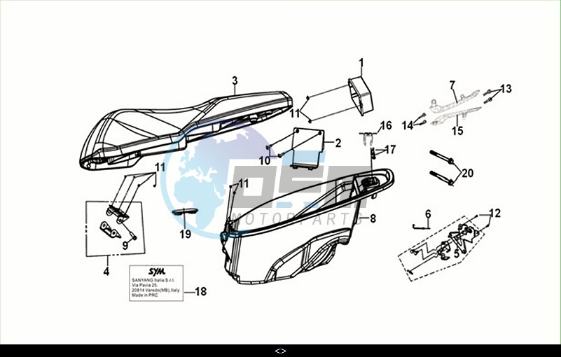 SEAT - REAR GRIP