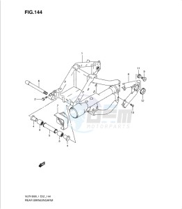 VLR1800 drawing REAR SWINGING ARM