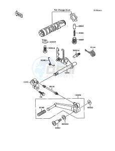 ZX 600 C [NINJA 600R] (C10) [NINJA 600R] drawing GEAR CHANGE MECHANISM