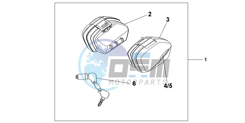 NARROW PANNIER SET