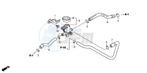 VT750CA drawing AIR INJECTION CONTROL VALVE