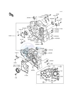 KLF 300 B [BAYOU 300] (B1-B4) [BAYOU 300] drawing CRANKCASE