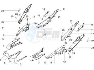 Runner 125 VX 4t drawing Side cover - Spoiler