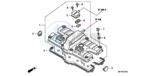 CB1300SA9 KO / ABS BCT TY2 drawing CYLINDER HEAD COVER