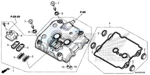 CBR500R England - (3ED) drawing CYLINDER HEAD COVER