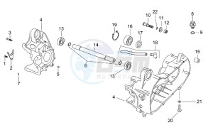 SR 50 H2O drawing Central crank - Case set