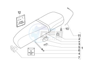 LX 50 4T-4V NL drawing Saddle - Tool roll