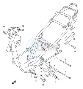 AY50 (P19) katana drawing FRAME (MODEL K3 K4)