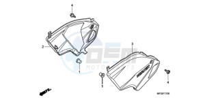 CB600FA3A Europe Direct - (ED / ABS ST 25K) drawing SIDE COVER