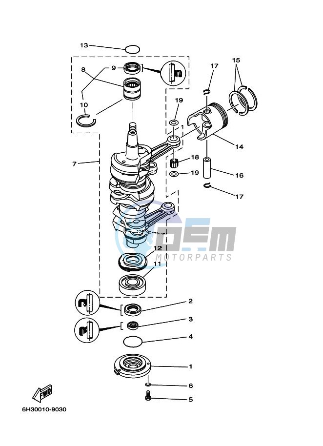 CRANKSHAFT--PISTON