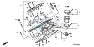 ST1300A9 ED / ABS MME drawing RIGHT CYLINDER HEAD