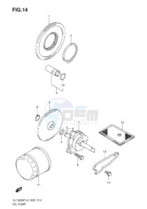 VL1500 BT drawing OIL PUMP