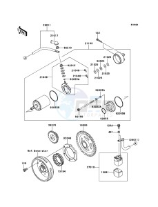 KFX700 KSV700A8F EU drawing Starter Motor