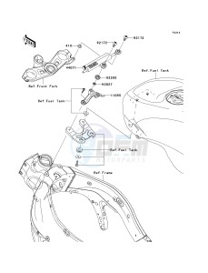 ZX 600 R [NINJA ZX-6R MONSTER ENERGY] (R9FA) R9FA drawing STEERING DAMPER