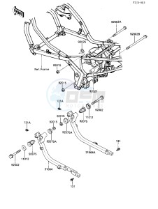 ZX 600 B [NINJA 600RX] (B1) [NINJA 600RX] drawing FRAME FITTINGS