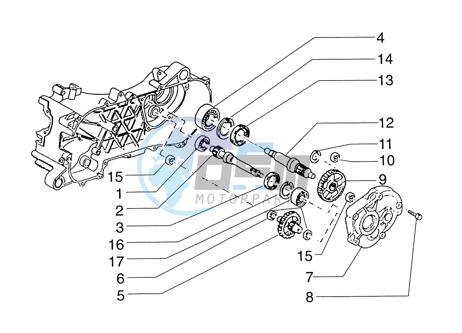 Wheel shaft