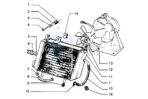 Hexagon 250 GT drawing Radiator