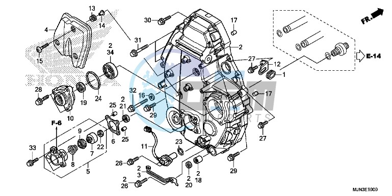 REAR CRANKCASE COVER