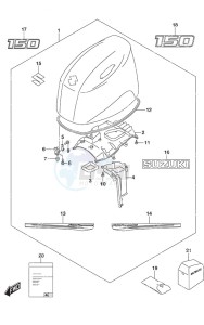 DF 150AP drawing Engine Cover