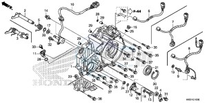 TRX420FE1H Europe Direct - (ED) drawing REAR CRANKCASE COVER