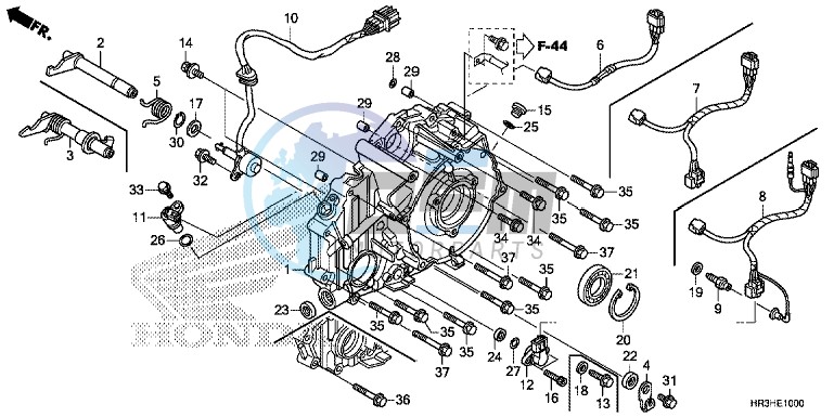 REAR CRANKCASE COVER