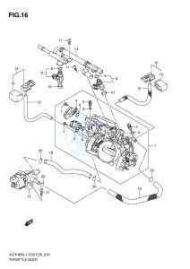 VLR1800 (E3-E28) drawing THROTTLE BODY (VLR1800TL1 E3)