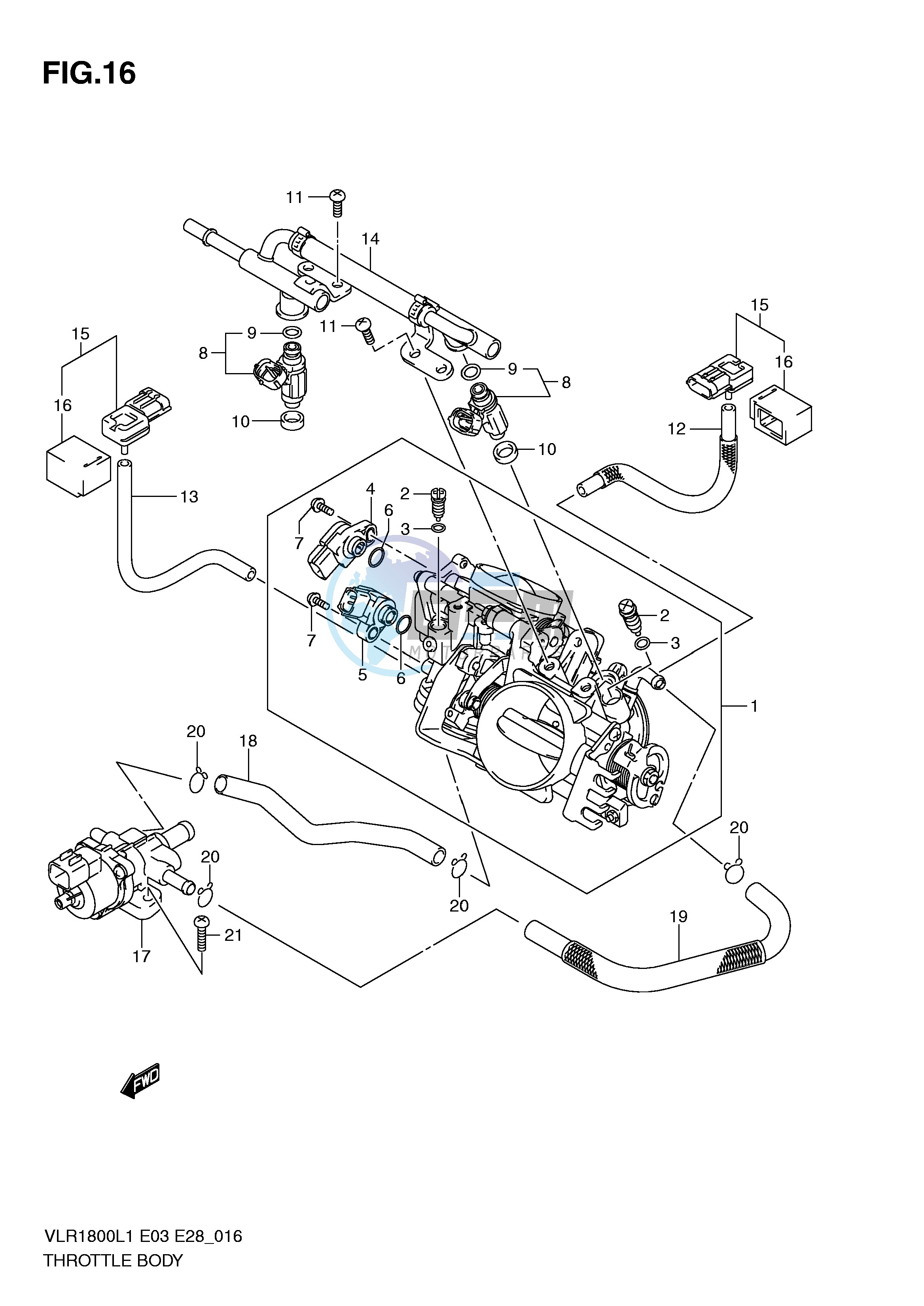 THROTTLE BODY (VLR1800TL1 E3)