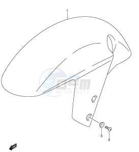 GSX-R600 (E2) drawing FRONT FENDER