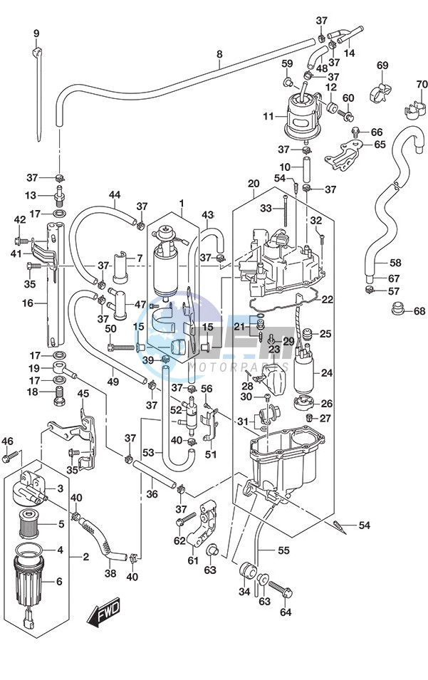 Fuel Pump/Fuel Vapor Separator